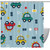 VAPOKF Shower Curtain for Bathroom Decor, Dinosaur Traffic Car Waterproof Polyester Fabric Bath Curtain Set with 12 Hooks - 60x72 Inches