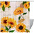 VAPOKF Shower Curtain for Bathroom Decor, Vintage Sunflower Waterproof Polyester Fabric Bath Curtain Set with 12 Hooks - 60x72 Inches