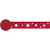 Amscan Bright Apple Stars Printed Crepe Streamer, 81', Red/White