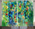 Ambesonne Flower Curtains, Vibrant Colored Blooms Clusters Down from Branch Spring Season Birth Season Image, Living Room Bedroom Window Drapes 2 Panel Set, 108" X 63", Green Blue