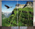 Ambesonne Eagle Curtains, Wild Majestic Bird Flying Landscapes Green Mountains Forest Nature Image, Living Room Bedroom Window Drapes 2 Panel Set, 108" X 84", Black Green