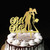 Engagement Wedding Cake Toppers Glitter Gold Custom Funny Mr & Mrs Figures For Wedding Engagement Party Supplies Wedding Gifts