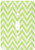 3dRose lsp_163957_1  Chevron, Light Lime Green Single Toggle Switch