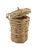 Melody Jane Dolls Houses Dollhouse Laundry Basket Wicker Linen Hamper with Lid Bathroom Accessory 1:12