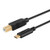 CableCreation 6.6ft Type C to USB 2.0 B Male Printer Cable Compatible MacBook Pro, HP, Canon, Brother, Epson, Dell, Samsung Printers etc, 2M/ Black
