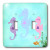 3dRose LLC lsp_109835_2 Cartoon Seahorses In Purple Blue N Pink Underwater Double Toggle Switch