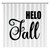 Helo Fall Shower Curtain Autumn Theme Durable Polyester Fabric Bath Curtain Bathroom Sets with 12 Hooks Rustic Farmhouse Halloween Decor Funny Fall Fabric Decorative 72 x 72 Inches