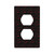 Decorative Wall Plate Switch Plate Scottie Dog Red Collar Duplex Electrical Outlet Cover