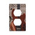 Decorative Wall Plate Switch Plate Retro Gray Musical Guitar Duplex Electrical Outlet Cover
