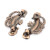 uxcell Cabinet Cupboard Door Drawer Metal Pull Handle 2pcs Bronze Tone