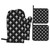 Black Fleur De Lis Heat Resistant Oven Mitts and Pot Holders Sets