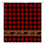 Bear Plaid Shower Curtain Red Black Buffalo Check Rustic Black Bear Vintage Farmhouse Fabric Bathroom Curtains Decor Set with Hooks(70" WX70 H)