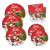 Christmas Paper Plates and Napkins Christmas Party Supplies Disposable Dinnerware Set with Santa Pattern Serves 50 - 50 Dinner Plates, 50 Dessert Plates, 50 Napkins for Christmas Themed Parties