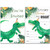 Dinosaur Three-Rex Birthday Invitations Fill-In Set of 20 with Envelopes Boy Dino 3rd Birthday Invites Cards Invitations, Double Sided