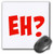 3D Rose"Eh Red Lettering with A Question Mark" Matte Finish Mouse Pad - 8 x 8" - mp_224359_1