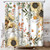 Lacoiime Fall Pumpkin Shower Curtain, Sunflower Leaf Autumn Shower Curtains for Bathroom Thanksgiving Theme Fabric Bathroom Decor