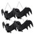 BESTOYARD 4pcs Pendant for Halloween Ornament Small Animals Outdoor Export Halloween Pendant Pendant Rubber Supplies Simulation Bat Pendant Simulation bat Pendant Venue Setting Props