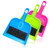COOLHIYA 3 Sets Small Broom Dustpan Tiny Sweep Brush Cleaning Broom Mini Dustpans Plastic Broom Kid Cleaning Set Car Cleaners Mini Dustpan and Brush for Desk Broom and Dustpan Set Desktop