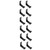 Cabilock 12 Pcs Folding Coat Hook Towel Hooks Wall Hooks for Hanging Wall Coat Hanger Hooks for Hanging Heavy Duty Wall Towel Hook Wallets Decorative Hooks for Wall Hooks for Hanging Towels