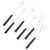 DOITOOL Cheese Fondue 6pcs Chocolate Dipping Set Candy Dipping Tools Stainless Steel Cake Dipping Fork Spoons DIY Baking Supplies for Decorative Cake Chocolate Plates Chocolate Fondue