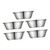 BESTOYARD 5pcs Stainless Steel Dish Small Sauce Cup Sushi Dipping Bowl Bbq Sauce Dish Mini Containers Salad Dressing Containers Mini Condiments Seasoning Saucer Sauce Tray Seasoning Plate