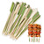 Bamboo Skewers 8 inch, Bamboo Sticks for Cocktail Wooden Paddle Picks Skewers Toothpicks 100pcs Shish Kabab Skewers Sticks for Barbeque, Grilling, Appetizers, Food Picks, Cocktail Picks for Party