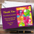 Purple Yellow Balloons Personalized Party Thank You Cards