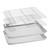 BIEAMA Baking Sheet with Grid Rack Set (2 Pans + 2 Racks), 16 x 12 x 1" Stainless Steel Cookie Sheet with Cooling Rack, Nonstick Baking Pan Oven Tray and Rack