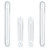 Rubber Wall Protector from Chair Back Clear Furniture Bumpers Silicone Cabinet Door Bumper Adhesive Wall Protector Bumpers for Shower Doors, Car Doors, Drawers, Toilet Lids