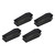 BESTOYARD 4pcs Boxes Coffin Model Halloween Candy Treat Box Mini Coffin Box Carnival Coffin Box with Lid Black Candy Black Cake Decorations Mini Candy Black Coffin Box Coffin Adornments Cute