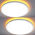 12 Inch LED Flush Mount Ceiling Light with Night Light, 2-Pack 24W 3200LM LED Ceiling Light, 3000K/4000K/6500K Selectable Dimmable Modern Round Flat Panel Light for Bedroom Living Room Kitchen Hallway