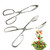 ertoory 2 Pack 10 inches Stainless Steel Salad Tongs Buffet Tongs Party Catering Serving Tongs Kitchen Tongs Food Tongs Bread Tongs