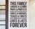 This Family Laughs and Learns Loves and Lasts Forever - Home Family Love - Wall Decal Mural Graphic - Vinyl Quote Sticker Art Decoration - Lettering Decor Saying
