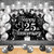 25th Wedding Anniversary Decorations Black Silver Happy 25th Anniversary Banner 25th Wedding Anniversary Banner for 25th Anniversary Silver Wedding Anniversary Party Decorations 72.8x43.3 inches