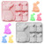 Cieovo 2 Pack Easter Silicone Mold Easter Cute Bunny Chocolate Candy Mould 3D Easter Silicone Rabbit Fondant Baking Mold for Soap Cookie Clay Muffin Cake Cupcake Topper Decoration