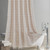 RoomTalks Khaki Boho Farmhouse Shower Curtain Extra Long 84 Inch Length - Heavy Duty Linen Vintage Bohemian Chic Tassel Bathroom Shower Curtain Set Rustic Cottage Country Bathroom Decor Washable