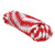Extreme Max 3008.0157 Red / White 3/8" x 10' Solid Braid MFP Utility Rope