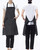 Hyzrz Chef Apron Kitchen Adult Adjustable Black Apron Baker Costume Kitchen with Pockets Aprons for Men and Women