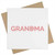 Azeeda 'Grandma Text' Blank Greeting Card (GC00050069)