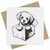 Azeeda 'puppy in box' Blank Greeting Card (GC00051357)