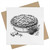 Azeeda 'pie' Blank Greeting Card (GC00052769)