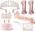8pcs 11th Birthday Decorations for Girls, Including 11 year old Birthday Cake Topper, Birthday Queen Sash with Pearl Pin, Sweet Rhinestone Tiara Crown, Number Candles and Balloons Set, Rose Gold 8pcs 11th Birthday Decorations for Girls, Including 11 year old Birthday Cake Topper, Birthday Queen Sash with Pearl Pin, Sweet Rhinestone Tiara Crown, Number Candles and Balloons Set, Rose Gold