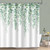Bonhause Eucalyptus Leaves Shower Curtain for Bathroom Green Leaf Plant Decorative Bath Curtain 72 x 78 Inch Polyester Fabric Waterproof Bathroom Curtain with 12 Hooks
