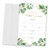 Bridal Shower Invitation Cards with Envelopes - Greenery Invites for Wedding, Engagement, Showers, Parties and Receptions - 25 Cards and 25 Envelopes(A03)