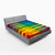 Ambesonne Rainbow Fitted Sheet, Vibrant Tones Colorful Geometric Shapes Print, Soft Decorative Fabric Bedding All-Round Elastic Pocket, Full Size, Multicolor
