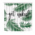 LB Palm Leaf Get Naked Shower Curtains for Bathroom Funny Quotes Black Font Print on Tropical Green Leaf Shower Curtain Set with Hooks 72x78 inch Waterproof Polyester Fabric Bathroom Decorations