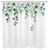 LB Green Leaf Eucalyptus Shower Curtain Set Watercolor Natural Botanical Plant Leaves Floral Bathroom Decor with Hooks 72x72 inch Waterproof Polyester Fabric Bathroom Decorations