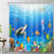 LB Underwater World Shower Curtain for Bathroom,Funny Turtle and Colorful Tropical Fish Coral Fabric Shower Curtain with Hooks,Fantasy Blue Ocean Bathroom Curtains Shower Set, 72x72 inches LB Underwater World Shower Curtain for Bathroom,Funny Turtle and Colorful Tropical Fish Coral Fabric Shower Curtain with Hooks,Fantasy Blue Ocean Bathroom Curtains Shower Set, 72x72 inches