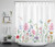LB Floral Shower Curtain Fabric Wild Flower Shower Curtain Set with Hooks Watercolor Botanical Plant Colorful Flowers Green Leaves Butterfly Bathroom Curtain Decor 72x72 inch Machine Washable LB Floral Shower Curtain Fabric Wild Flower Shower Curtain Set with Hooks Watercolor Botanical Plant Colorful Flowers Green Leaves Butterfly Bathroom Curtain Decor 72x72 inch Machine Washable