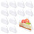 KeaJuidy 100pcs Cake Slice Containers with Lids, Clear Plastic Triangle Dessert Cake Box Cheesecake Boxes Desserts Cake Carriers Single Slice Container Bakery Take Out Packaging